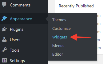 WordPress widgets