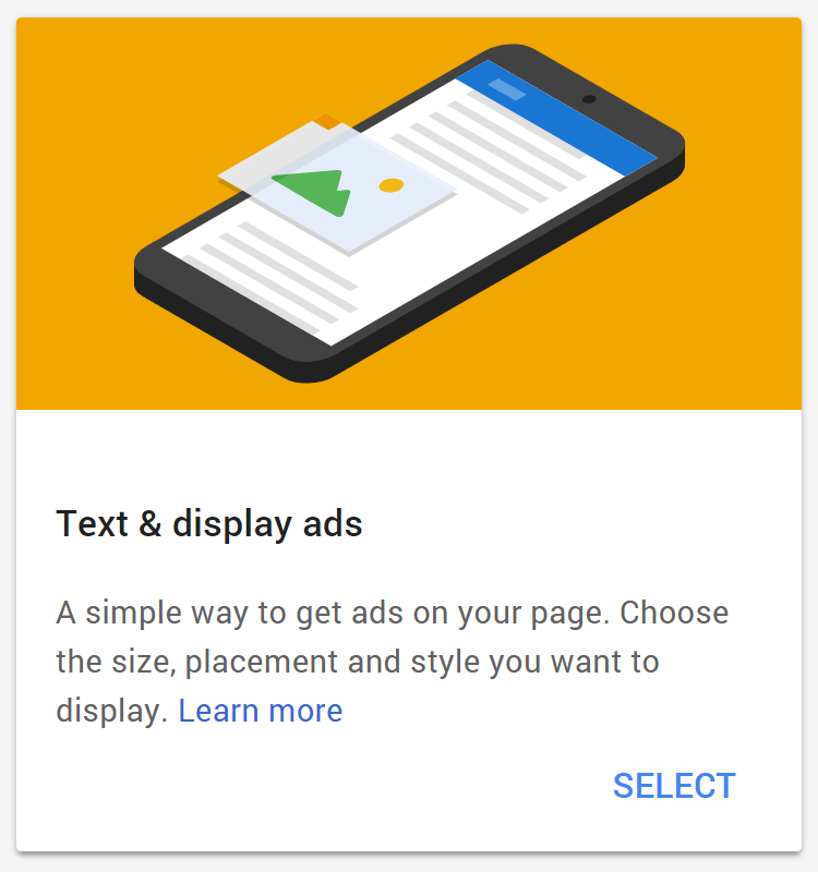 Text display ads