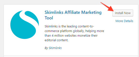 Install the Skimlinks plugin