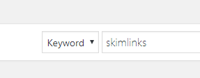 Search for Skimlinks